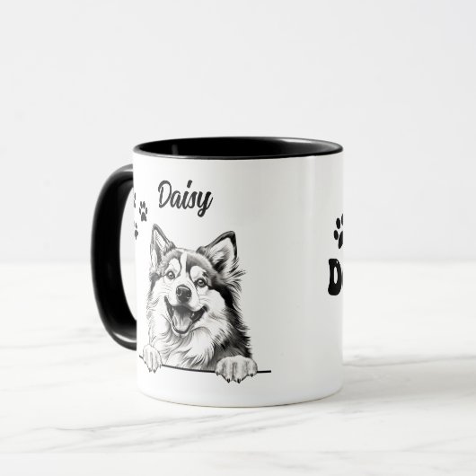 犬最高の母ポンスカイドッグパーソナライズされた マグカップ (正面左)