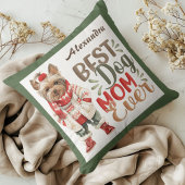 犬最高の母マエバーウォーター色ヨークシャーテリアグリーンカスタム クッション