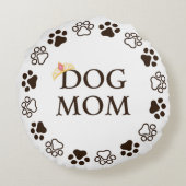 犬最高の母枕 ラウンドクッション (裏面)