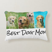 犬最高の母3フォトコラージュアクセントピロー アクセントクッション (正面)