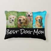 犬最高の母3写真コラージュ アクセントクッション (裏面)
