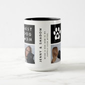 犬最高の母4 xフォトコラージグリッド マグカップ (中央)