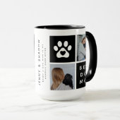 犬最高の母4 xフォトコラージグリッド マグカップ (正面右)