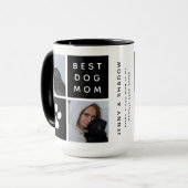 犬最高の母4 xフォトコラージグリッド マグカップ (正面左)