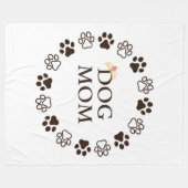 犬最高の母60x80フリースブランケット フリースブランケット (正面(横))