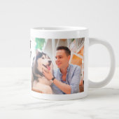 犬最高の母…犬の写真2枚&文字パーソナライズされた ジャンボコーヒーマグカップ (右)