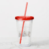 犬最高の母：犬パーソナライズされた写真母の日 アクリルタンブラー (裏面)