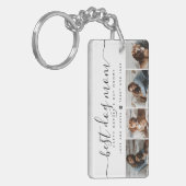 犬最高の母：犬パーソナライズされた写真母の日 キーホルダー (正面左)
