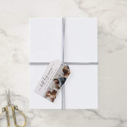 犬最高の母：犬パーソナライズされた写真母の日 ギフトタグ (より糸付き)