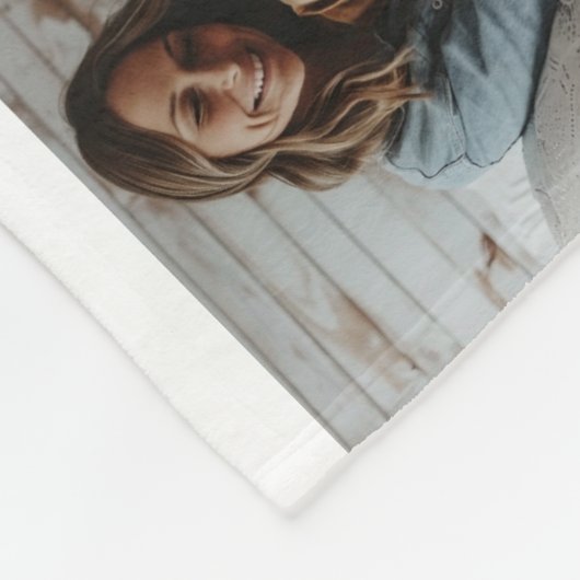 犬最高の母：犬パーソナライズされた写真母の日 フリースブランケット (角)