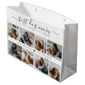 犬最高の母：犬パーソナライズされた写真母の日 ラージペーパーバッグ (裏面アングル)