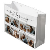 犬最高の母：犬パーソナライズされた写真母の日 ラージペーパーバッグ (正面アングル)