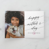 犬最高の母 | Photo Collage Mother's Day カード (内部)