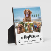 犬最高の母EVERトレンディー写真コラージュ フォトプラーク (正面)