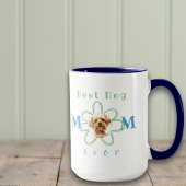 犬最高の母Ever Dog Photo Flower マグカップ
