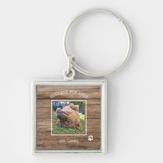 犬最高の母Ever Instagram写真とポープリント キーホルダー (正面)