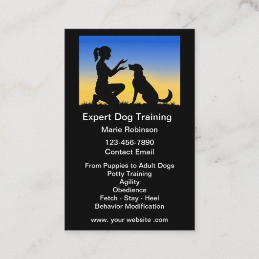 犬最高の訓練イヌインストラクター 名刺 (正面)