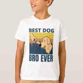 犬最高のbro ever - dog lover tシャツ (正面)