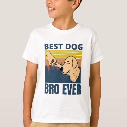 犬最高のbro ever - dog lover tシャツ (正面)