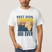 犬最高のbro ever - dog lover tシャツ (正面)