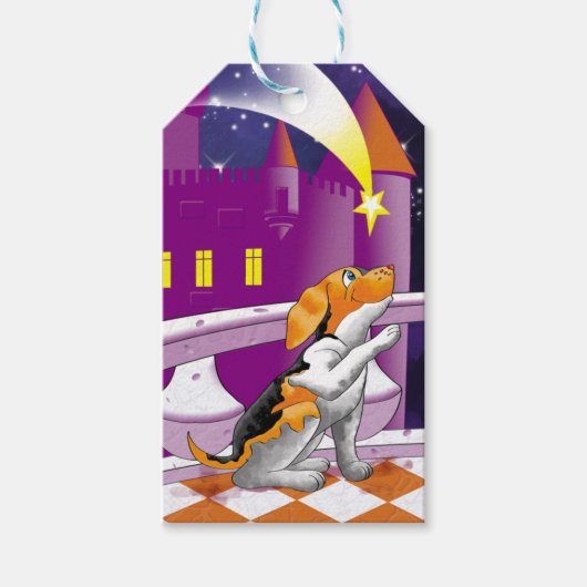 犬望遠鏡 ギフトタグ (正面)