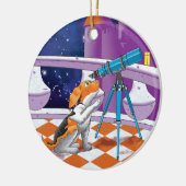 犬望遠鏡 セラミックオーナメント (左)