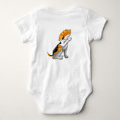 犬望遠鏡 ベビーボディスーツ (裏面)