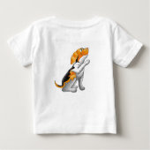 犬望遠鏡 ベビーTシャツ (裏面)