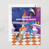 犬望遠鏡 ポストカード (正面/裏面)