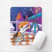 犬望遠鏡 マウスパッド (マウス)