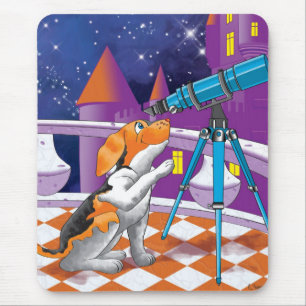 犬望遠鏡 マウスパッド