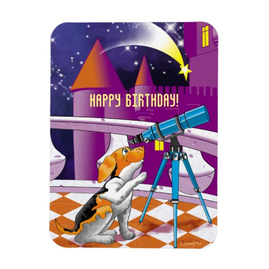 犬望遠鏡 マグネット (縦)