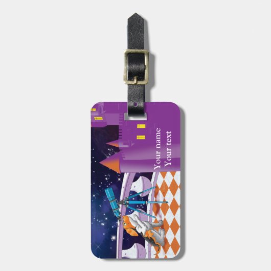 犬望遠鏡 ラゲッジタグ (正面縦)