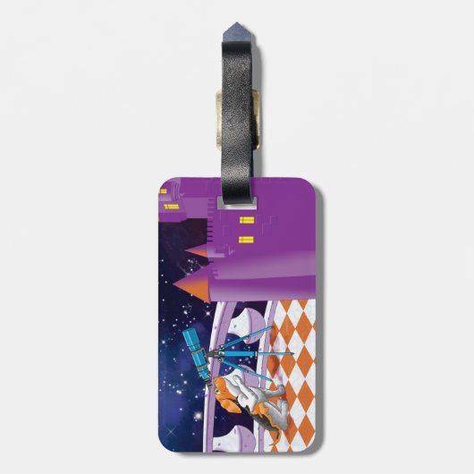 犬望遠鏡 ラゲッジタグ (裏面縦)