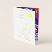 犬望遠鏡 箔カード (正面)