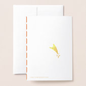 犬望遠鏡 箔カード (裏面封筒付き)