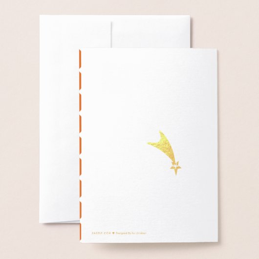 犬望遠鏡 箔カード (裏面封筒付き)