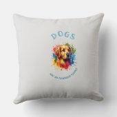 犬柄クッション クッション (裏面)