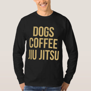 犬柔術フード付きスウェットシャツ柔術コーヒー愛好家 Tシャツ