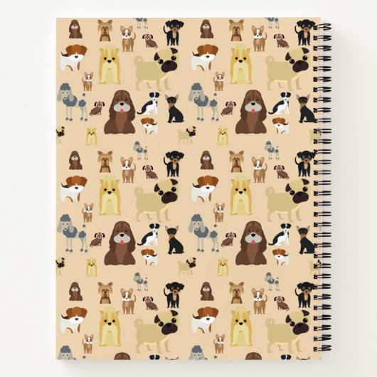 犬模様 ノートブック (裏面)