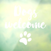 犬歓迎のショップ ウィンドウサイン (シート3)