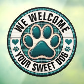 犬歓迎 ここ ウィンドウクリング ウィンドウサイン (シート3)