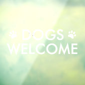 犬歓迎 ウィンドウステッカー | 犬歓迎 店舗 カフェ ウィンドウサイン (シート3)