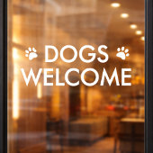 犬歓迎 ウィンドウステッカー | 犬歓迎 店舗 カフェ ウィンドウサイン