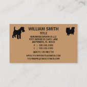 犬歩くおもしろい名刺 名刺 (裏面)