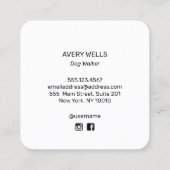 犬歩くウォーカー名刺 スクエア名刺 (裏面)