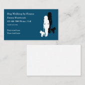 犬歩くサシンプルービモダンス 名刺 (正面/裏面)