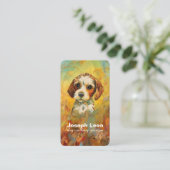 犬歩くサービス名刺 名刺 (スタンド正面)