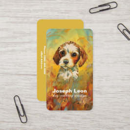 犬歩くサービス名刺 名刺