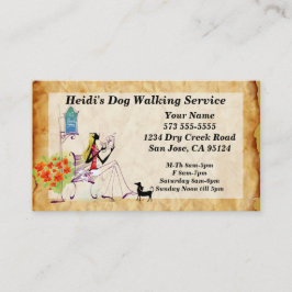 犬歩くサービス名刺 名刺